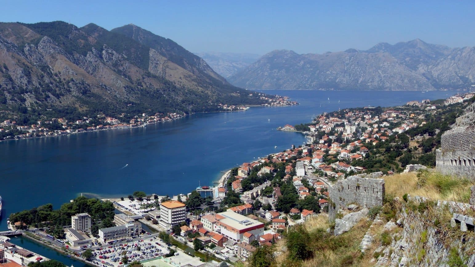 The Bay of Kotor from the city walls
