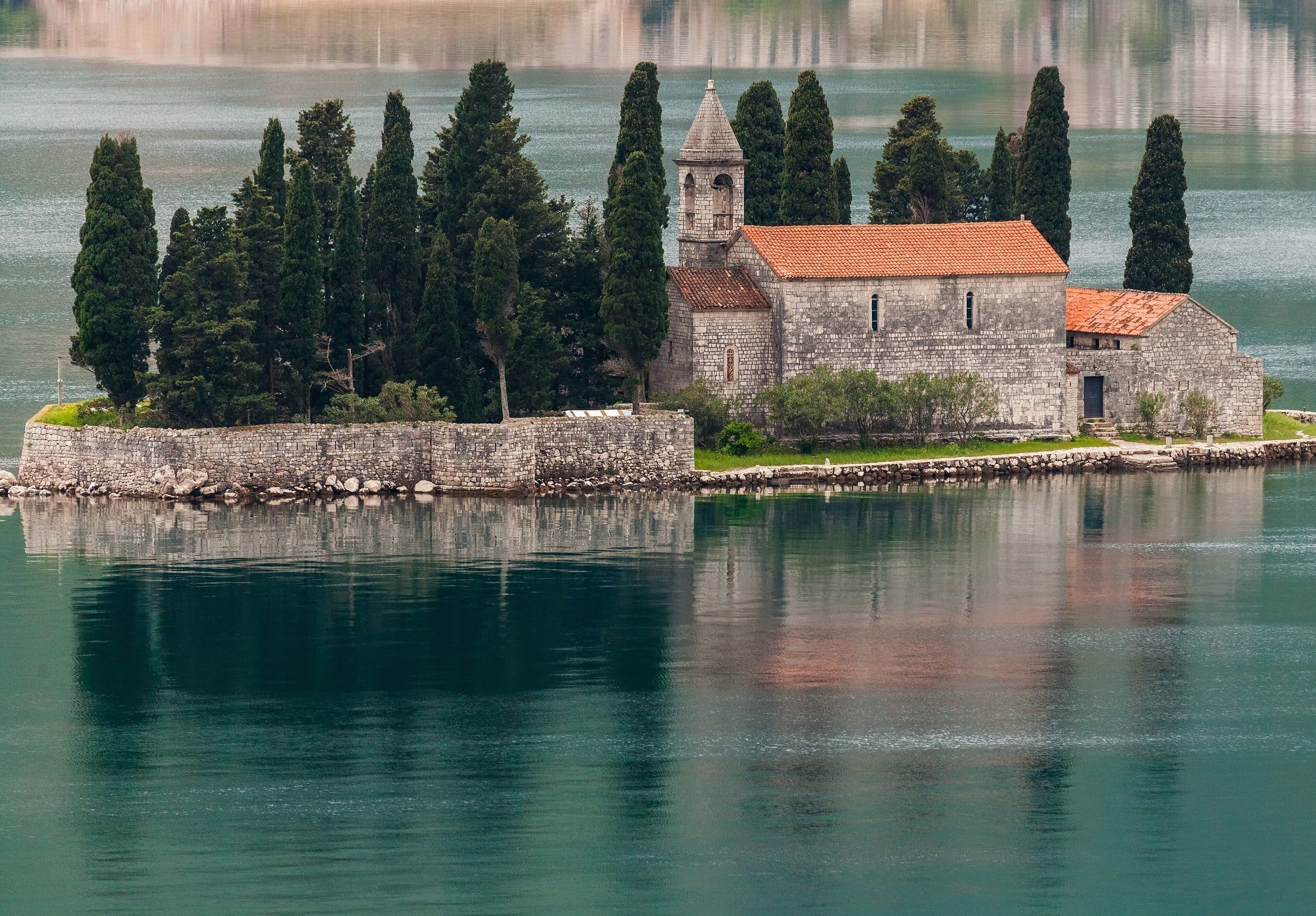Island monastery off Perast in the Bay of Kotor