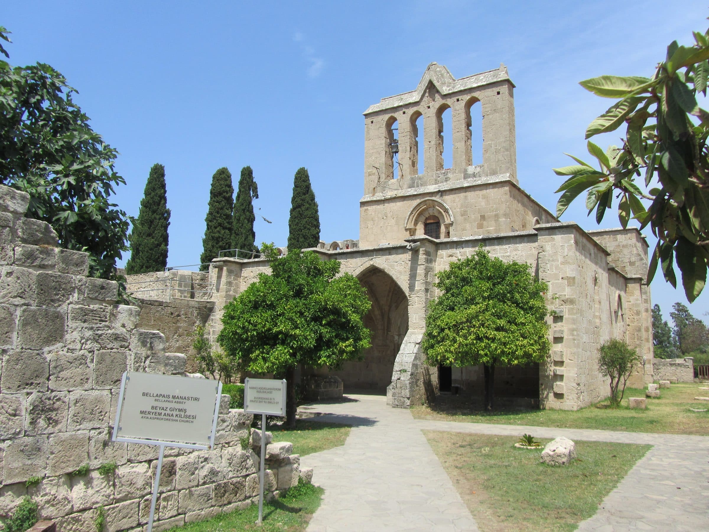 Bellapais Abbey in the Kyrenia mountains