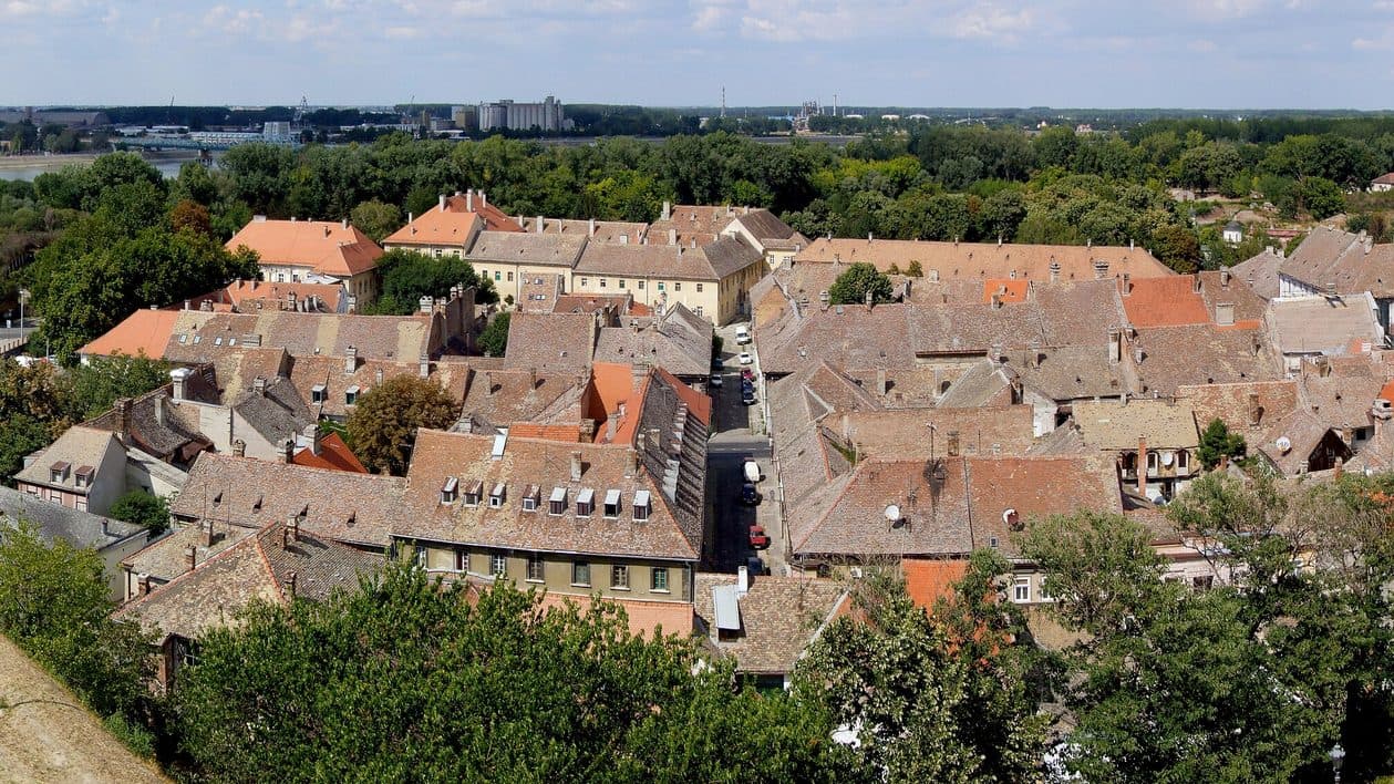 Novi Sad and the Danube from Petrovaradin Fortress