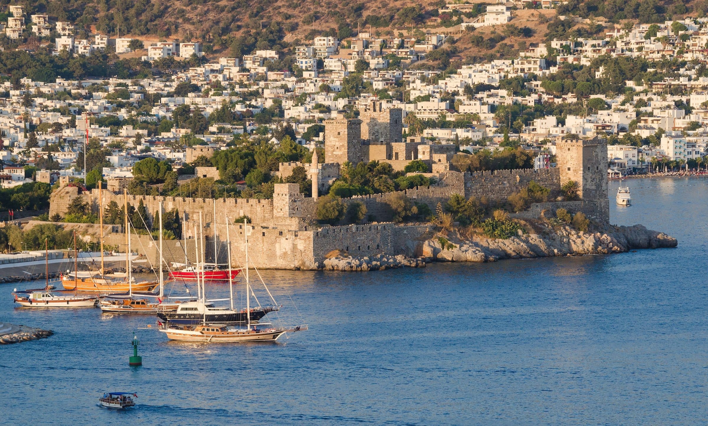 Bodrum Castle and gulets in the harbour