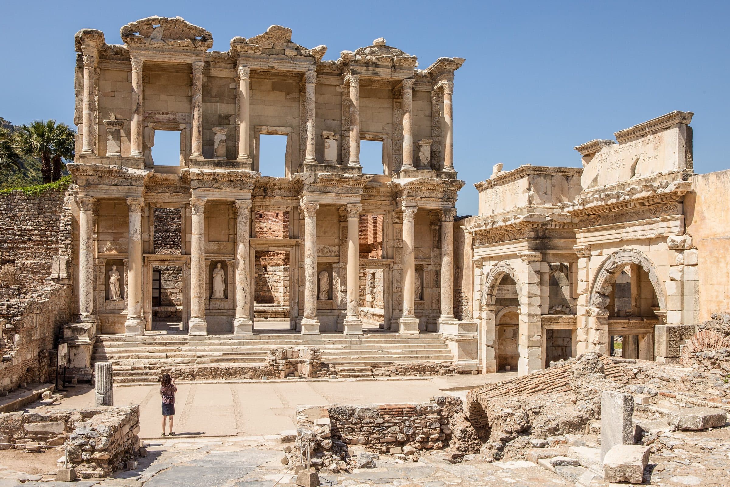 The Library of Celsus in ancient Ephesus