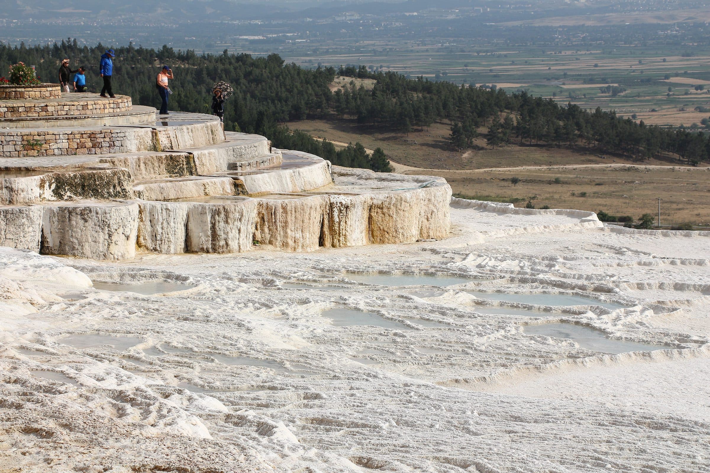 White travertine terraces of Pamukkale