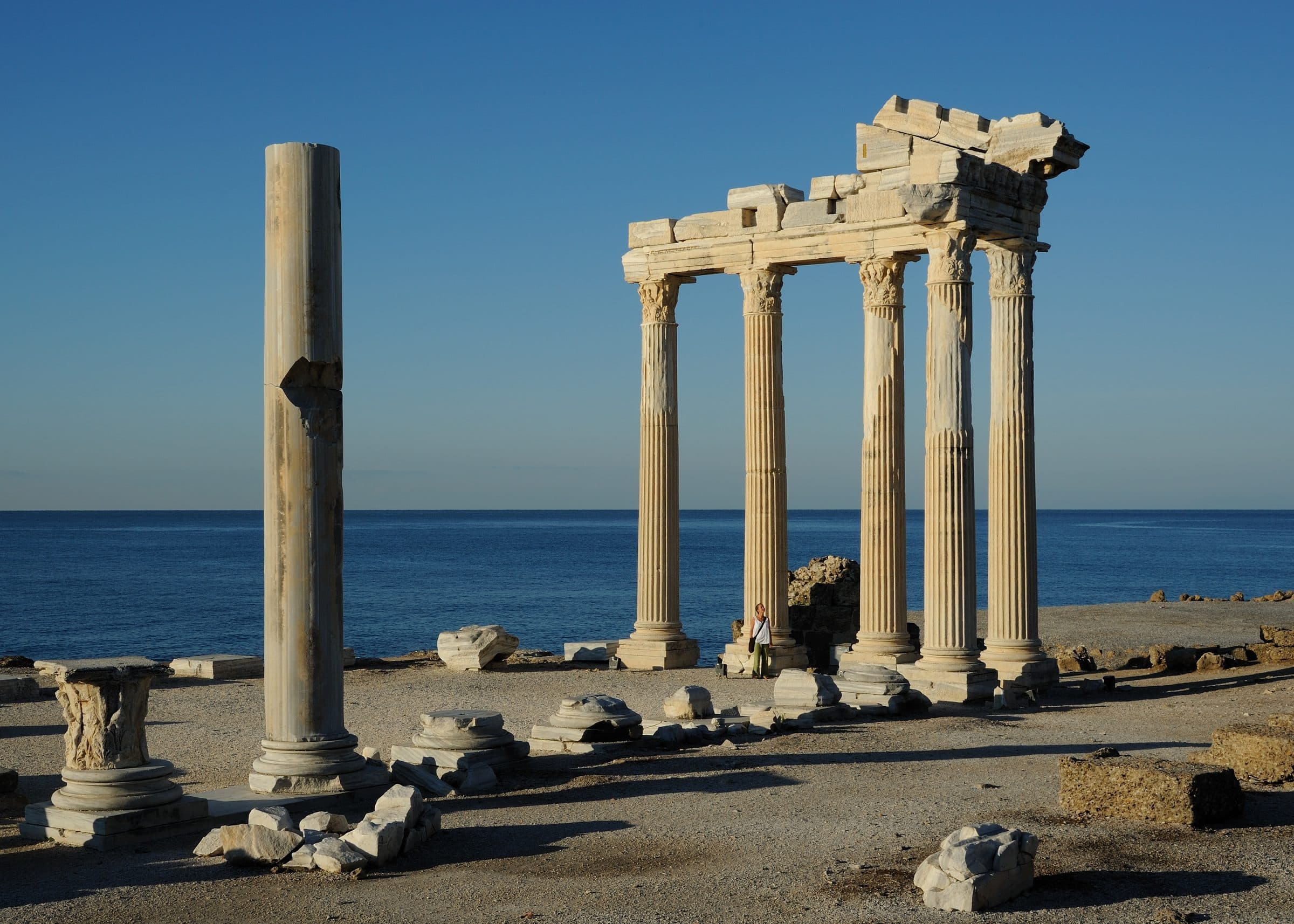 Temple of Apollo by the sea in Side, Antalya